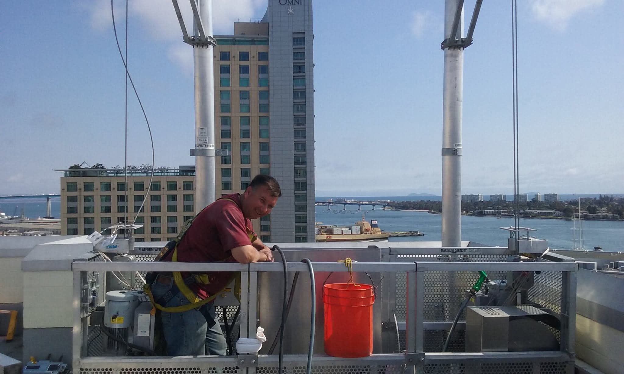 CBS crew on job site